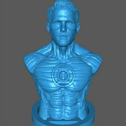 mask.jpg Fichier STL GREEN LANTERN RYAN BUST・Idée pour impression 3D à télécharger