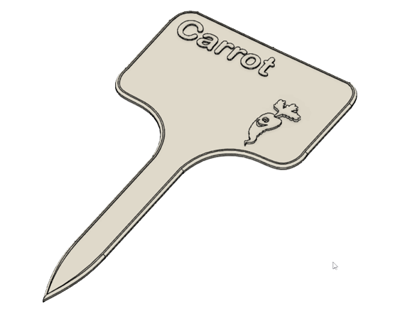 Carotte_US_2.png STL-Datei Carrot Signs / Labels for garden herunterladen • Objekt für den 3D-Druck, ludovic_gauthier