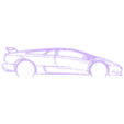 diablo 1991.stl Wall Silhouette: Lamborghini Set