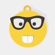 Emojikeychain.jpg Porte-clés emoji Nerdy gratuit