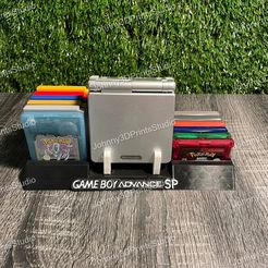 306139425_626832472142383_4414225574126895752_n.jpg Gameboy Advance SP Holder with 12 cartridges cases