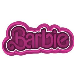 photo1690589170.jpeg BARBIE LOGO COOKIE CUTTER