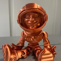 Flexi Print-in-Place Astronaut with 3mf File Included!