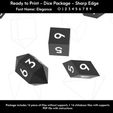 3.jpg Dice Masters – Ready to Print - 16 Piece Set – Presupported  STL Files for 3D Printing – Featuring  Our Exclusive Elegance Font