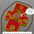Groove_Reveal.png Adapter - Titan Compatible Extruder to Wades Mounting Hole