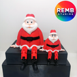Flexi-Santa-Rembstudios-4.png Flexi Santa | Print in Place | NO Support | Christmas Design