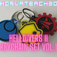 Dodajte-naslov.png Helldivers II - Keychain Set Vol.1 (Automatons, Helldivers, Illuminates)
