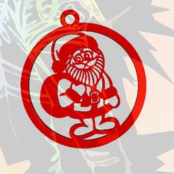 PAPAN.jpg 3D file SANTA CLAUS CHRISTMAS ORNAMENT・3D printable model to download
