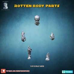 720X720-diapositiva1.jpg Rotten Body Parts (pre-supported) 3D File Logo  3D