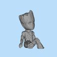 无标题2_conew1.jpg Baby Groot - 3d print 3D print model