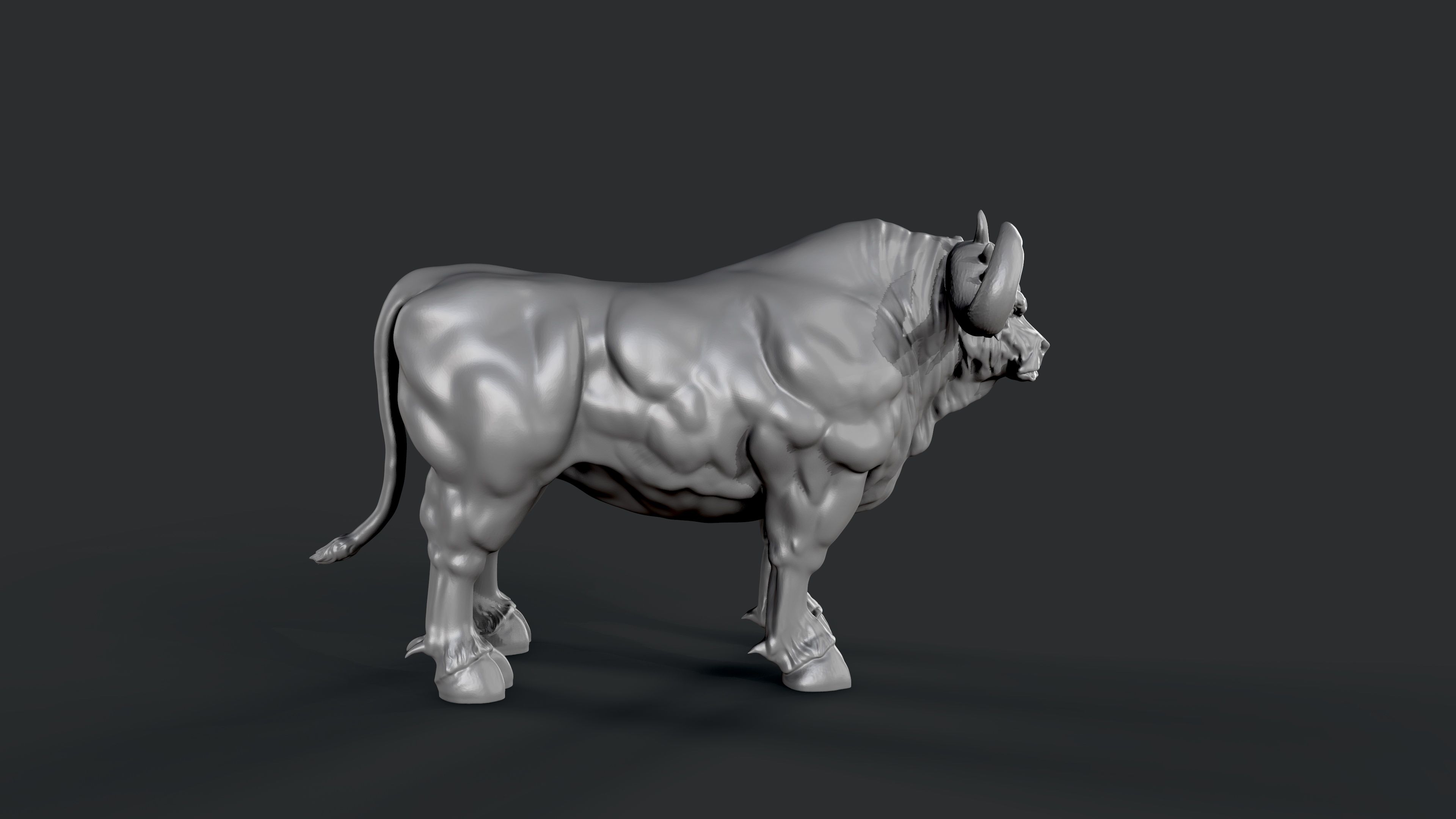 Download OBJ file Monster bull, stl file • 3D printable object • Cults