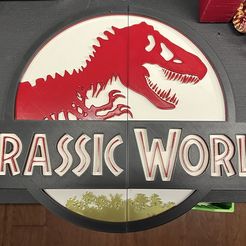2022-07-03_17-01-08_498.jpeg Free STL file Jurassic World Sign・Design to download and 3D print, MrPooch
