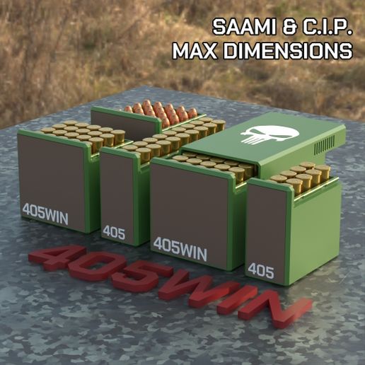 BBOX AMMO BOX .405 Win. AMMUNITION STORAGE 10/20/25/50 ROUNDS CRATE ORGANIZER 405 Win