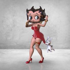 untitled.506.jpg Fichier STL BETTY BOOP CHIEN・Plan pour impression 3D à télécharger
