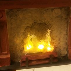 fire-place.jpg fireplace and fire for dollhouse 1/12 scale