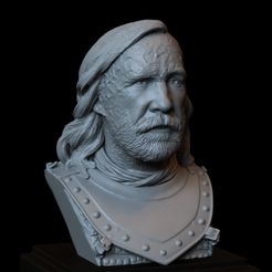 Sandor01.RGB_color.jpg Archivo 3D Sandor Clegane aka The Hound de Game of Thrones - modelo de impresión 3d, busto, retrato・Idea de impresión 3D para descargar