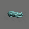 meshmixer_WVSCJ2gLG0.png Sneaking Cat STL - Gato perseguidor