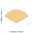 1-3_of_pie~4.25in-cm-inch-cookie.png Slice (1∕3) of Pie Cookie Cutter 4.25in / 10.8cm