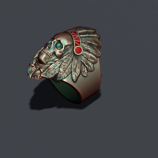 Screenshot-2021-01-20-121625.jpg Eingeborener Schädel Ring 3D-Druck Modell