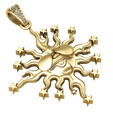 render-2.png PINGENTE DE SOL EXTRAVAGANTE MODELO 3D PRITABLE