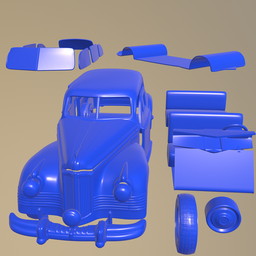 a2007.png ZIS 115 1946 printable car in separate parts