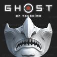 Screen Shot 2020-08-08 at 1.59.50 pm.jpg GHOST OF TSUSHIMA - Purity of War Fan art cosplay mask 3D print model