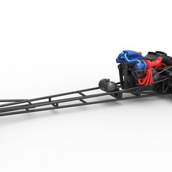 1.jpg Fichier 3D Diecast Dragster à moteur avant avec V8 turbo Échelle 1:25・Modèle à télécharger et à imprimer en 3D