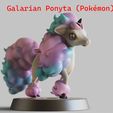 Galarian-ponytaB.jpg Alolan Galarian Ponyta - FAN ART - POKÉMON FIGURINE -POKEMON