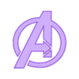 Avengers(OneSided).STL The Avengers Symbol