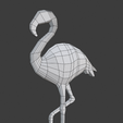 FullBodyFaces.png Flamingo Low Poly