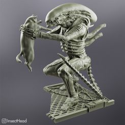 alio-ronto.jpg STL-Datei Alien hält eine Katze (Xenomorph)・3D-druckbares Modell zum Herunterladen