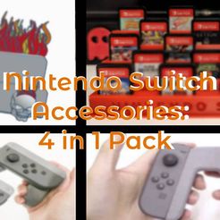 Nintendo-Switch.jpg STL-Datei Nintendo Switch Zubehör - 4 in 1 Pack - #GAMINGXCULTS kostenlos・Design für 3D-Drucker zum herunterladen