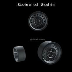 Nuevo-proyecto-2022-10-10T130322.587.png Fichier STL Roue Steelie - Jante en acier・Design pour imprimante 3D à télécharger