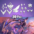 AkaliSG12.png Accessories Star Guardian Akali League of Legends STL files