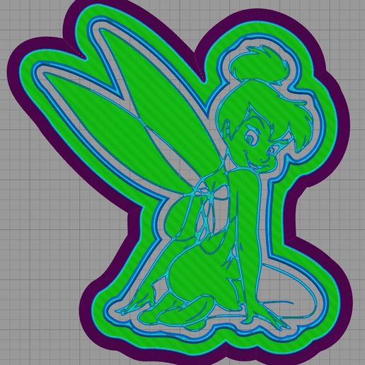 Tinkerbell-kneel-Cutter-Prv-1.jpg Вырезатель для печенья Tinkerbell с коленом