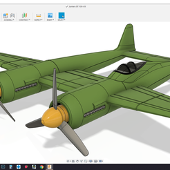 2021-08-12-1.png STL file Junkers EF109 1_72・3D printing template to download, Sulejman49