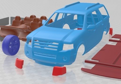 Ford Expedition Limited 2007 Printable Car 3D model
