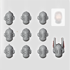 1.png STL file GLOOMY ANGELS HELMETS FOR NEW HERESY・Model to download and 3D print, VitalyKhan