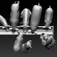 2131232132.jpg STL-Datei Frau und Schweine 3D-Druckmodell・3D-Druck-Idee zum Herunterladen
