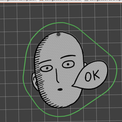 Captura-de-pantalla-2023-08-29-204719.png Archivo STL llavero saitama one punch man・Plan de impresora 3D para descargar
