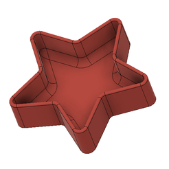 Starmain.png STL file Christmas star bowl / tray・3D printer model to download