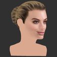 33.jpg Margot Robbie bust ready for full color 3D printing