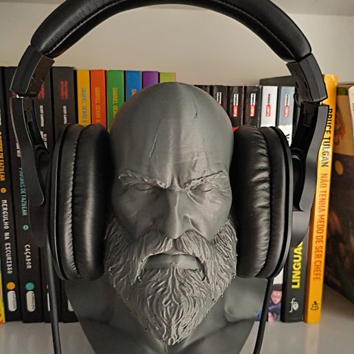 1000354358.jpg Kratos Warrior Headphone Stand - 3D Printable STL