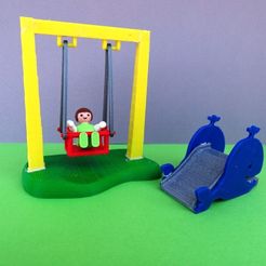 DSC06577.JPG Free 3D file Playmobil Swing and Slide・3D printer design to download, LaWouattebete