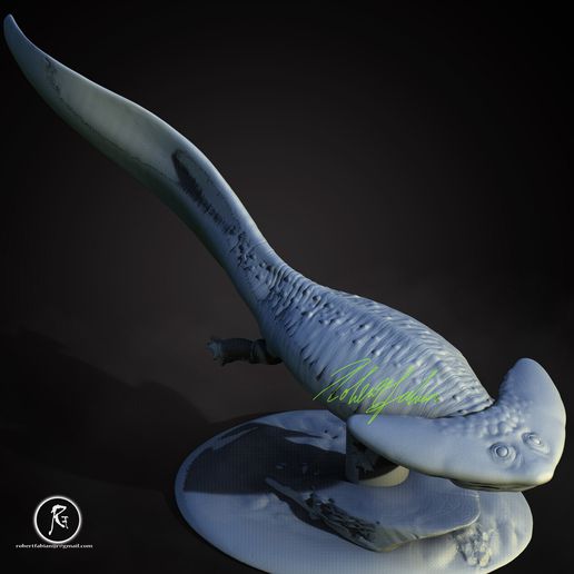 Diplocaulus Swimming