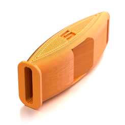 falcon-120-orange.png STL file falcon120 whistle high frequency referee whistle - emergency whistle・3D printing design to download