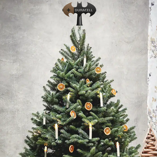🎄 Christmas Tree Topper - Batman BatTree Battery・ STL File for ・Cults