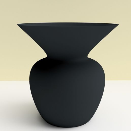 vase evasé noir.jpg Download STL file 3dgregor "open" vase • 3D printable model, moulin3d