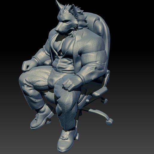 2.jpg furry wolf desk job