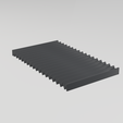 angle_rear.png Flat Bellows Way Cover 150mm Width × 250mm Length – TPU Printable Strip Cover for Bridgeport, Shapeoko 5 Pro, Onefinity, Tormach, Mid CNC Router & VMC
